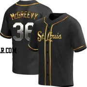 Michael McGreevy Men's St. Louis Cardinals Black Golden Replica Alternate Jersey