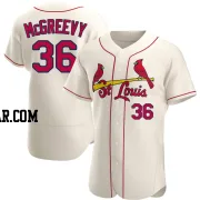 Michael McGreevy Men's St. Louis Cardinals Cream Authentic Alternate Jersey