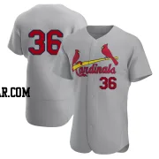 Michael McGreevy Men's St. Louis Cardinals Gray Authentic Road Jersey