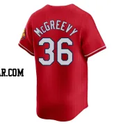 Michael McGreevy Men's St. Louis Cardinals Red Limited 2024 City Connect Jersey