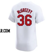 Michael McGreevy Men's St. Louis Cardinals White Elite Home Jersey