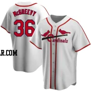 Michael McGreevy Men's St. Louis Cardinals White Home Cooperstown Collection Jersey