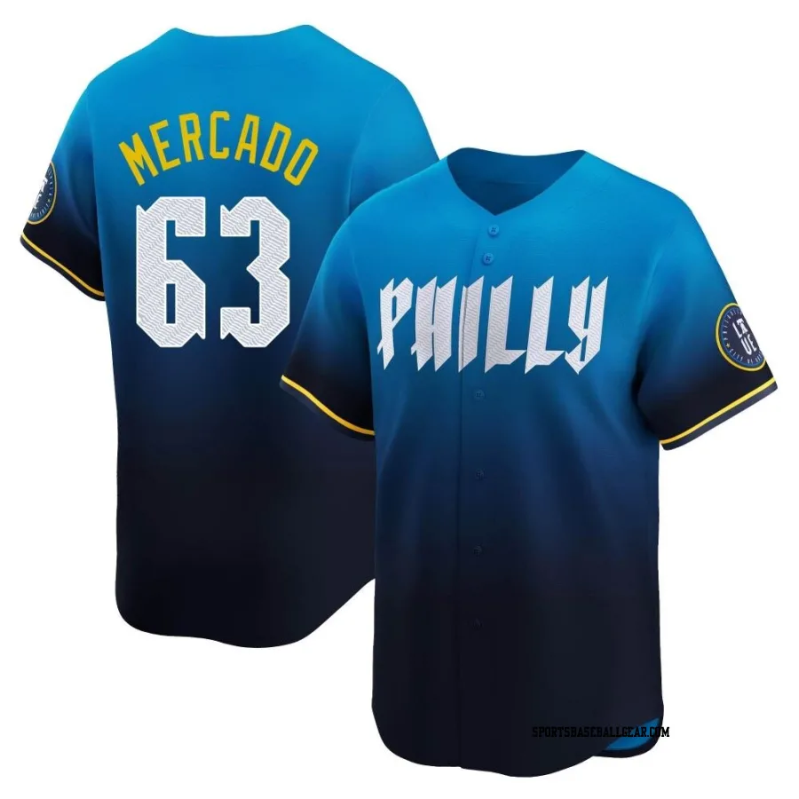 Michael Mercado Men's Philadelphia Phillies Blue Limited 2024 City Connect Jersey