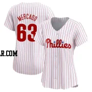 Michael Mercado Women's Philadelphia Phillies White Limited Home Jersey