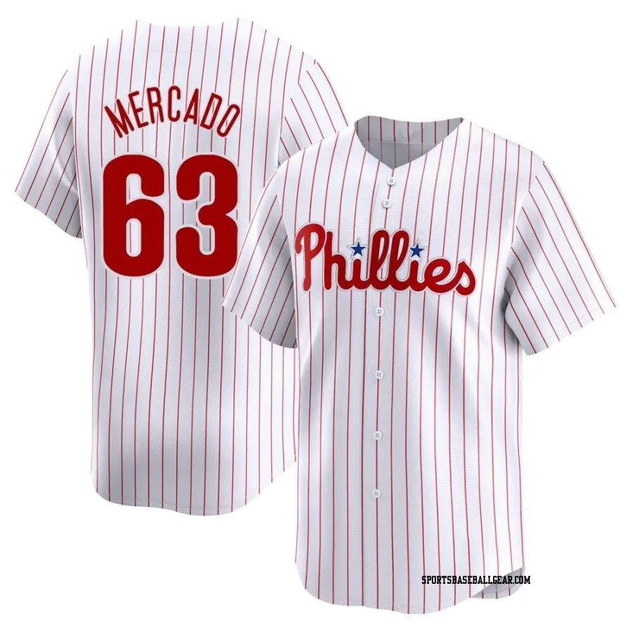 Michael Mercado Youth Philadelphia Phillies White Limited Home Jersey