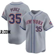 Michael Perez Men's New York Mets Gray Limited Away Jersey