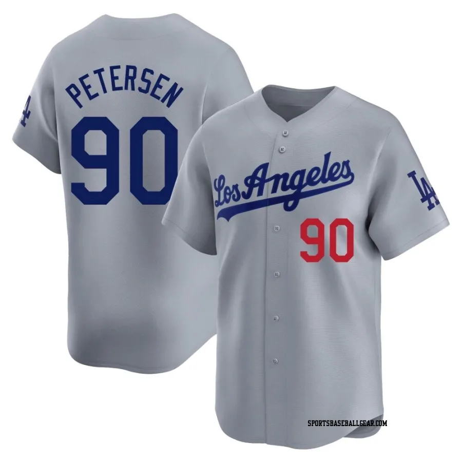 Michael Petersen Men's Los Angeles Dodgers Gray Limited Away Jersey