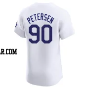 Michael Petersen Men's Los Angeles Dodgers White Elite Home Jersey