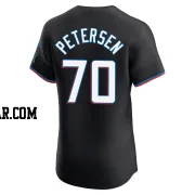 Michael Petersen Men's Miami Marlins Black Elite Alternate Vapor Premier Jersey