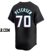 Michael Petersen Men's Miami Marlins Black Limited Alternate Jersey