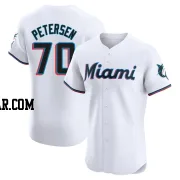 Michael Petersen Men's Miami Marlins White Elite Home Jersey