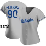 Michael Petersen Women's Los Angeles Dodgers Gray Replica Road Jersey