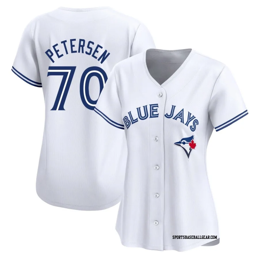 Michael Petersen Women's Toronto Blue Jays White Limited Home Jersey