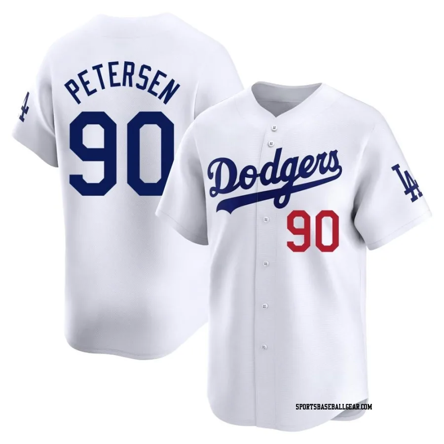 Michael Petersen Youth Los Angeles Dodgers White Limited Home Jersey