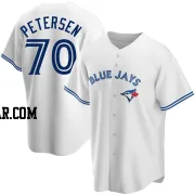 Michael Petersen Youth Toronto Blue Jays White Replica Home Jersey