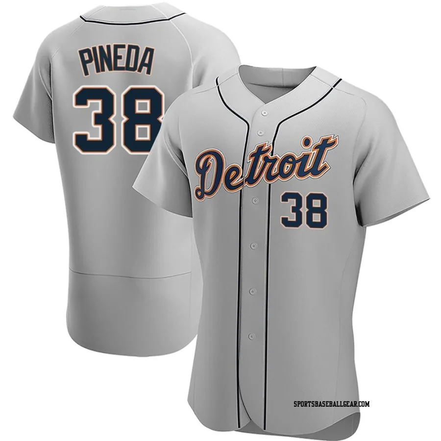 Michael Pineda Men's Detroit Tigers Gray Authentic Road Jersey