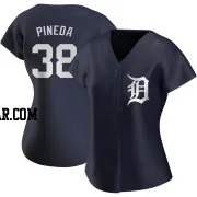 Michael Pineda Women's Detroit Tigers Navy Authentic Alternate Jersey