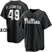 Michael Plassmeyer Men's Philadelphia Phillies Black/White Replica Jersey