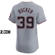 Michael Rucker Men's Washington Nationals Gray Elite Road Jersey