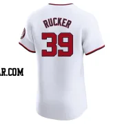 Michael Rucker Men's Washington Nationals White Elite Home Jersey