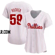 Michael Rucker Women's Philadelphia Phillies White Limited Home Jersey