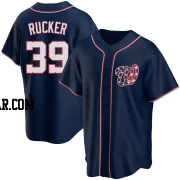 Michael Rucker Youth Washington Nationals Navy Replica Alternate Team Jersey