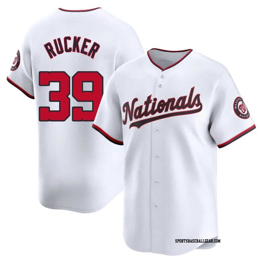 Michael Rucker Youth Washington Nationals White Limited Home Jersey