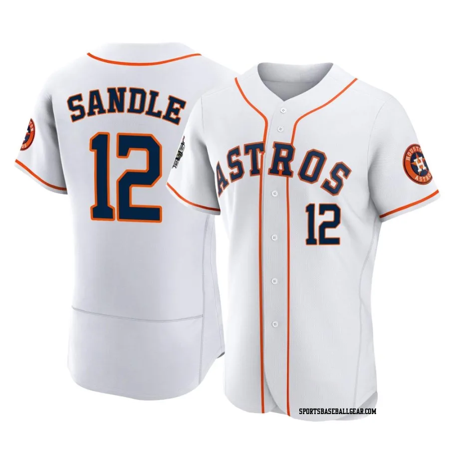 Michael Sandle Men's Houston Astros White Authentic 2022 World Series Home Jersey