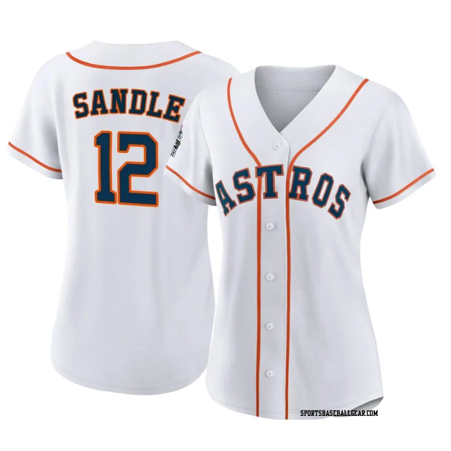 Michael Sandle Women's Houston Astros White Replica 2022 World Series Home Jersey