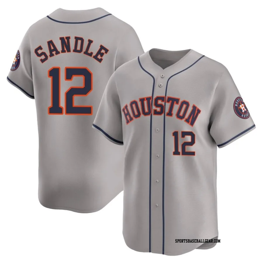 Michael Sandle Youth Houston Astros Gray Limited Away Jersey