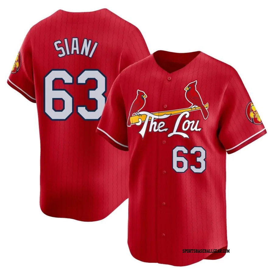 Michael Siani Men's St. Louis Cardinals Red Limited 2024 City Connect Jersey