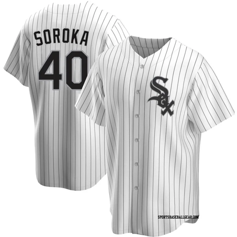 Michael Soroka Men's Chicago White Sox White Replica Home Jersey