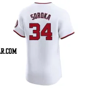 Michael Soroka Men's Washington Nationals White Elite Home Jersey