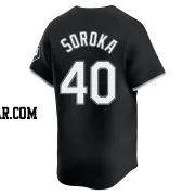 Michael Soroka Youth Chicago White Sox Black Limited Alternate Jersey