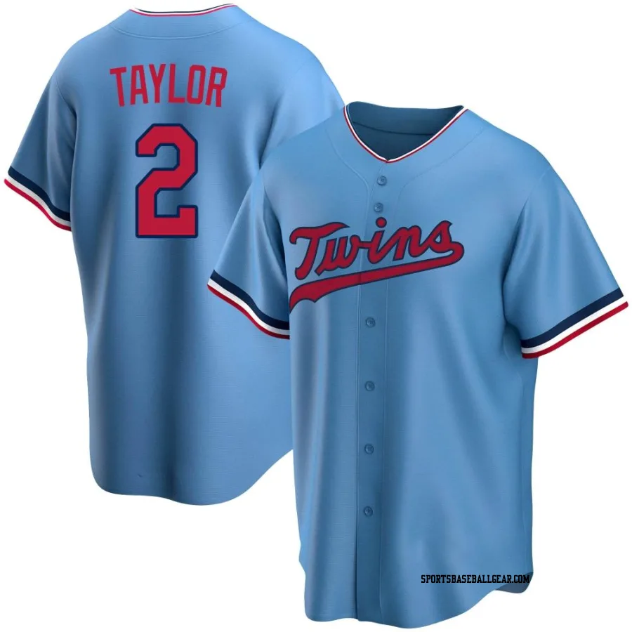 Michael Taylor Men's Minnesota Twins Light Blue Replica Alternate Jersey