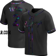 Michael Taylor Men's Pittsburgh Pirates Black Holographic Replica Alternate Jersey