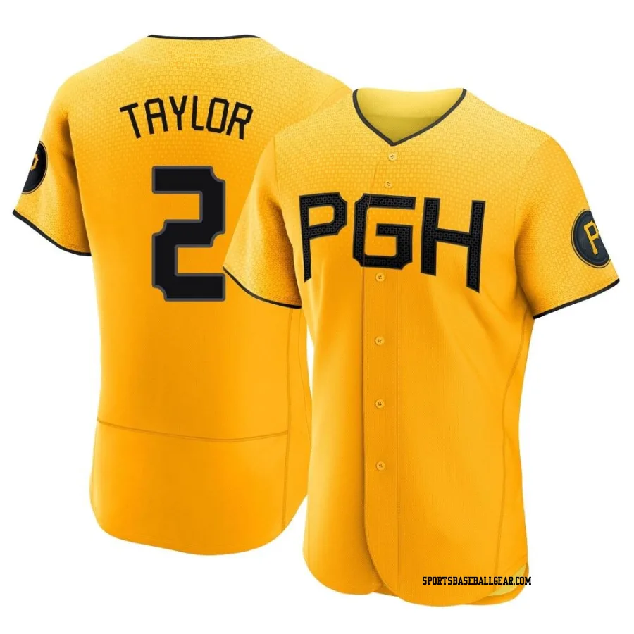 Michael Taylor Men's Pittsburgh Pirates Gold Authentic 2023 City Connect Jersey