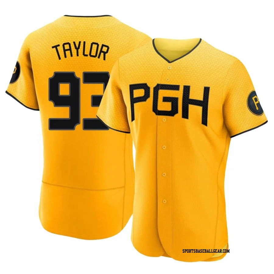 Michael Taylor Men's Pittsburgh Pirates Gold Authentic 2023 City Connect Jersey