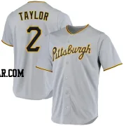 Michael Taylor Men's Pittsburgh Pirates Gray Replica Road Jersey