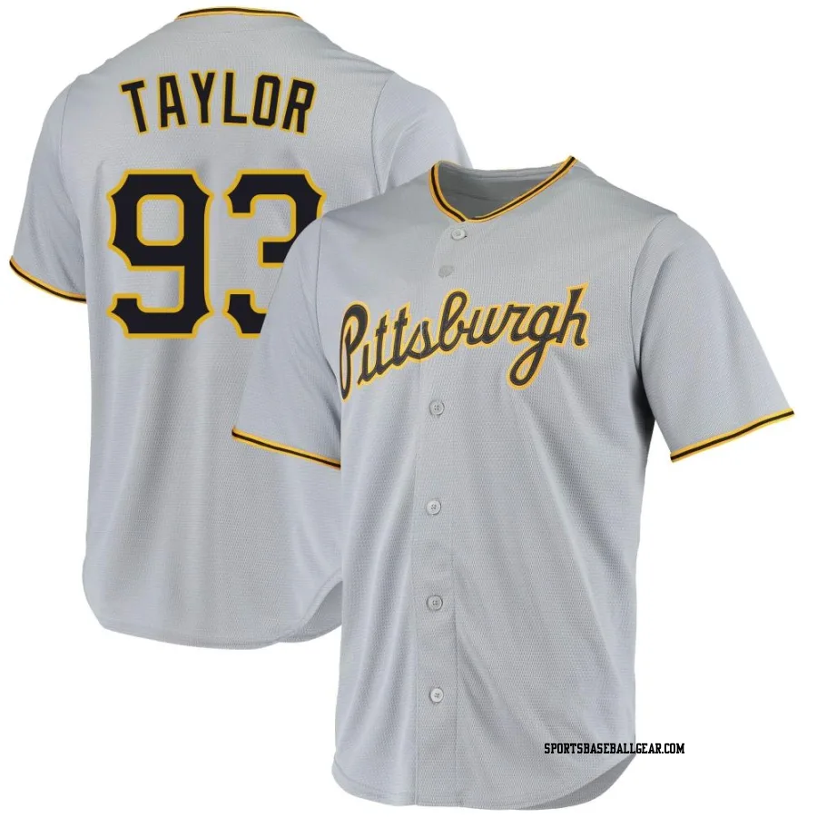 Michael Taylor Men's Pittsburgh Pirates Gray Replica Road Jersey