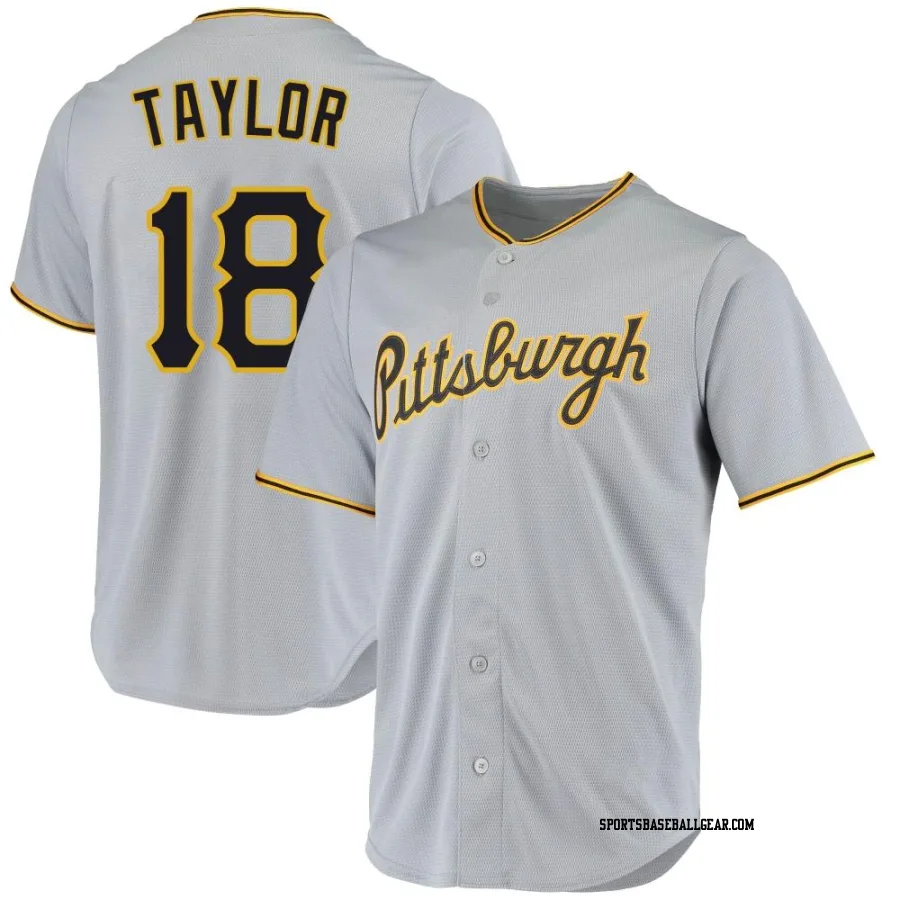 Michael Taylor Men's Pittsburgh Pirates Gray Replica Road Jersey