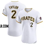 Michael Taylor Men's Pittsburgh Pirates White Elite Home Jersey