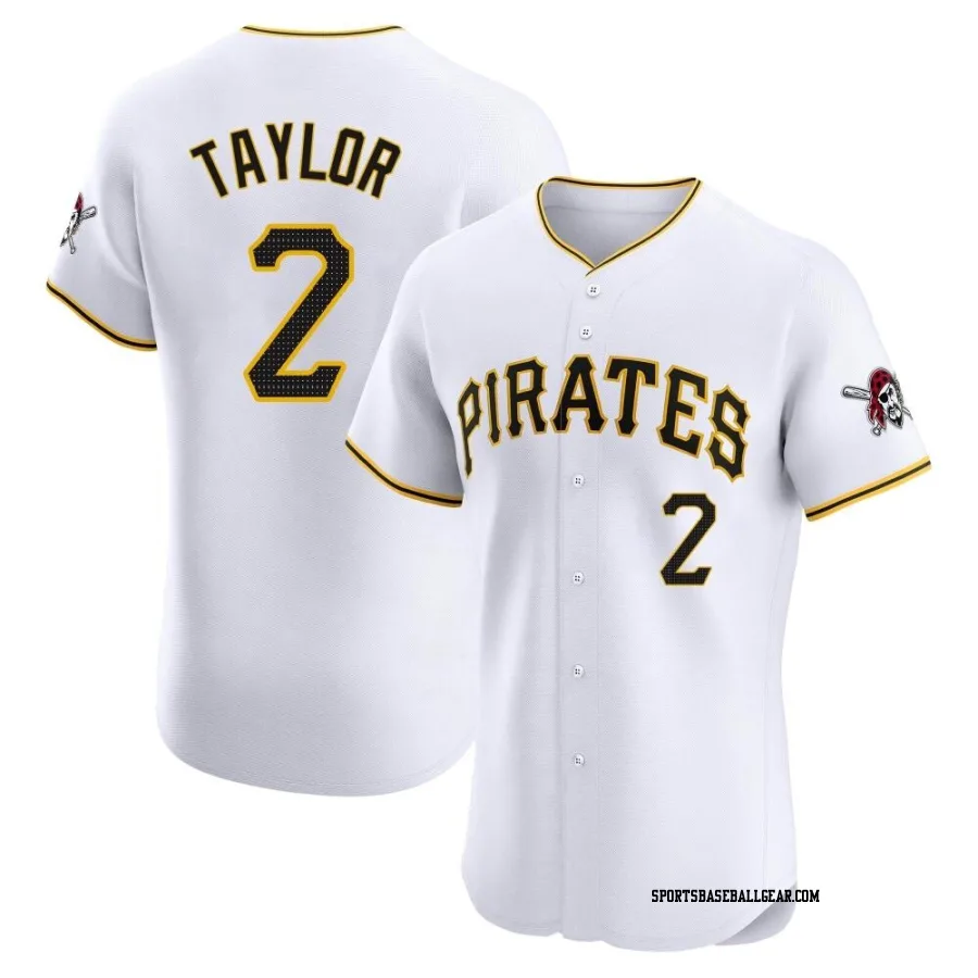 Michael Taylor Men's Pittsburgh Pirates White Elite Home Jersey