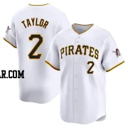 Michael Taylor Men's Pittsburgh Pirates White Limited Home Jersey