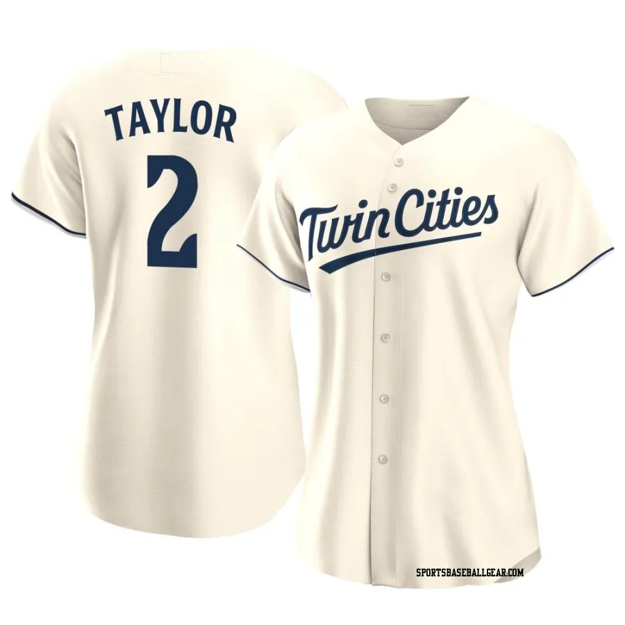 Michael Taylor Women's Minnesota Twins Cream Authentic Alternate Jersey