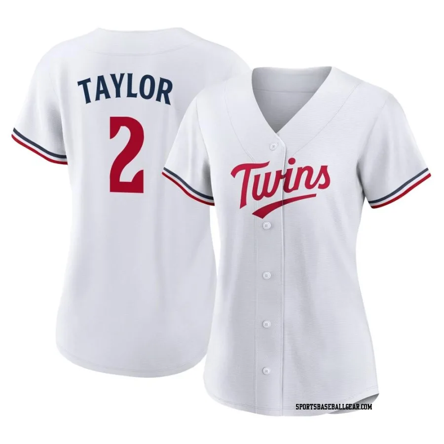 Michael Taylor Women's Minnesota Twins White Replica Home Jersey