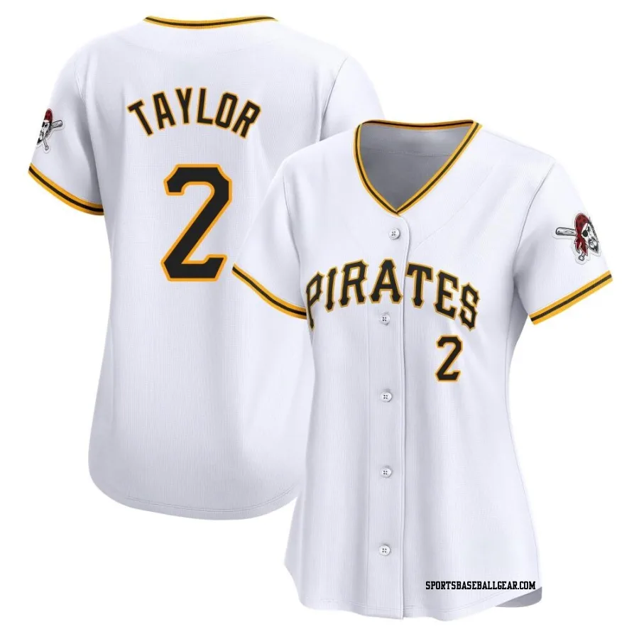 Michael Taylor Women's Pittsburgh Pirates White Limited Home Jersey