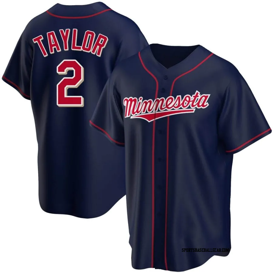 Michael Taylor Youth Minnesota Twins Navy Replica Alternate Team Jersey