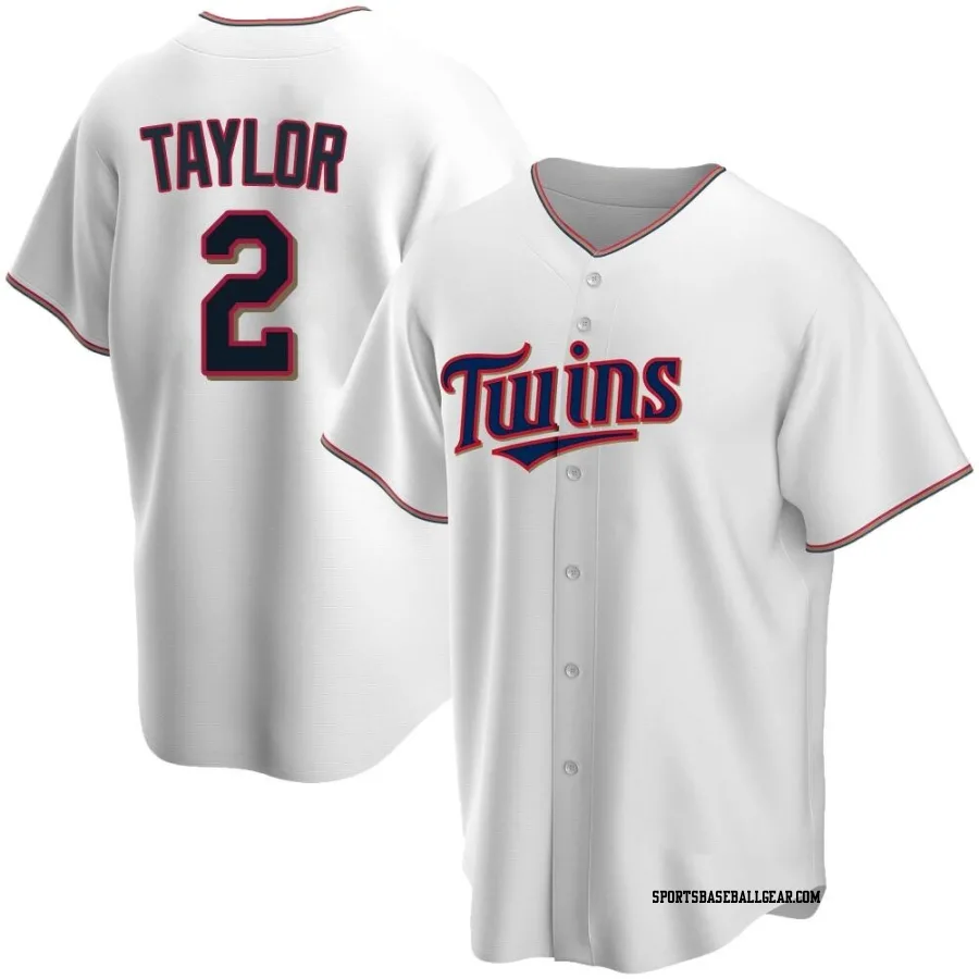 Michael Taylor Youth Minnesota Twins White Replica Home Jersey