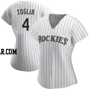 Michael Toglia Women's Colorado Rockies White Authentic Home Jersey